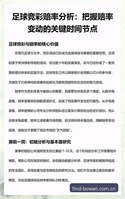 为什么说博万平台官方的足球赔率助手是"每一次寻找的终点"？它到底能做什么？